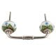 Green Clove Flower Ceramic Bridge Handle